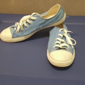Blue Converse All Star Chuck Taylor shoes